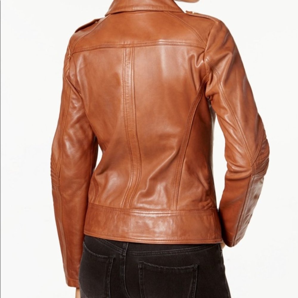 NWT Guess women leather Jacket, M - Picture 4 of 12